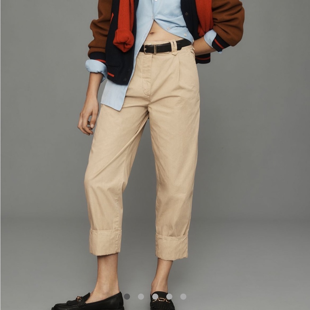 By Anthropologie High Cuff Chino Pants - brand new!